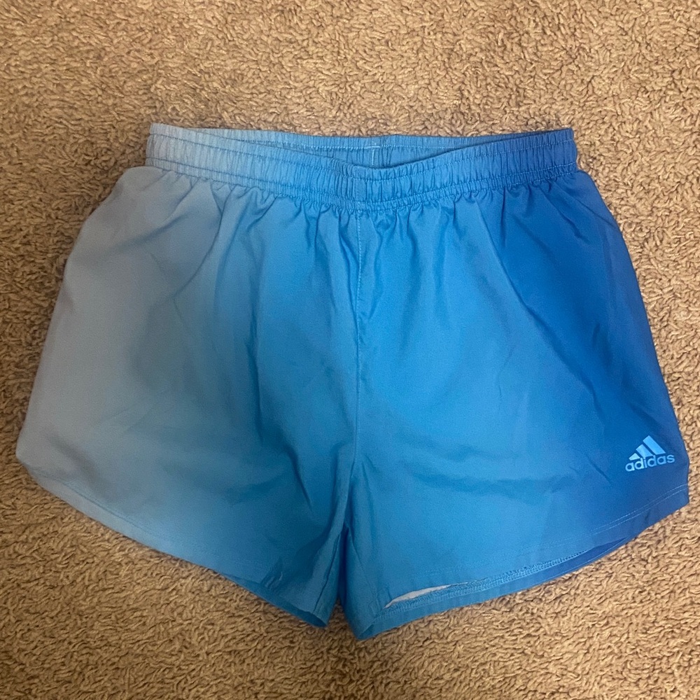 Adidas Gradient Blue Athletic Shorts